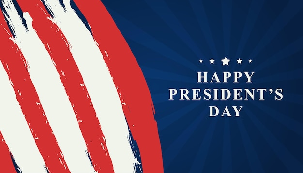 Happy Presidents Day Typography Background