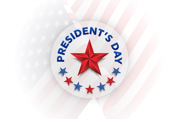 Happy Presidents day in United States. Washington's Birthday. Federal holiday in America.