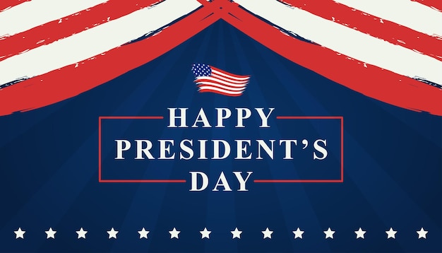 Happy presidents day vector illustration