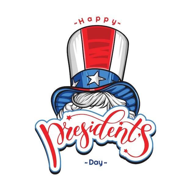 Happy presidents day Vector typografie tekst of logo ontwerp