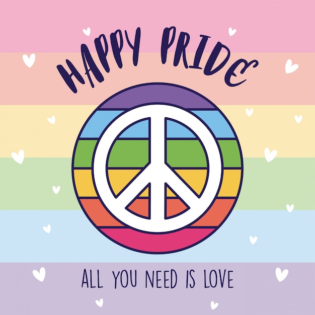 Happy pride and lgtbi love and peace  