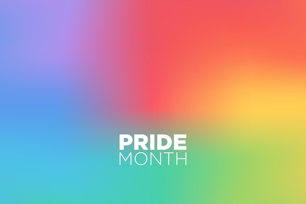 Happy pride month 2022 rainbow background modern style template lgbt pride day