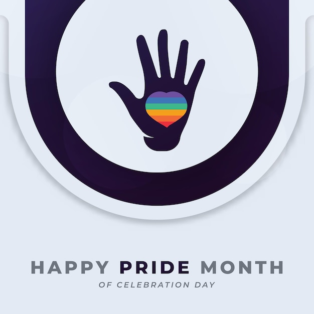 Vettore happy pride month lgbt celebration vector design illustration for background poster banner ads