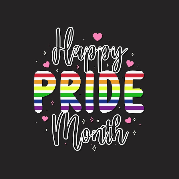 Vector happy pride month vector celebration of pride celebrate lgbtq pride month international day