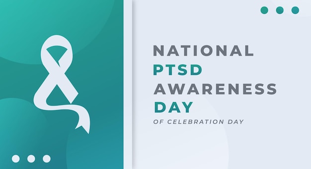 Happy PTSD Awareness Day Celebration Design Illustration for Background Poster Banner Advertising