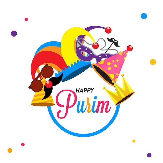 Sfondo di purim felice.