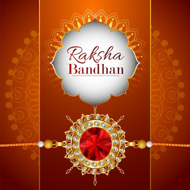 Vector happy rakhsha bandhan indian traditional festival background