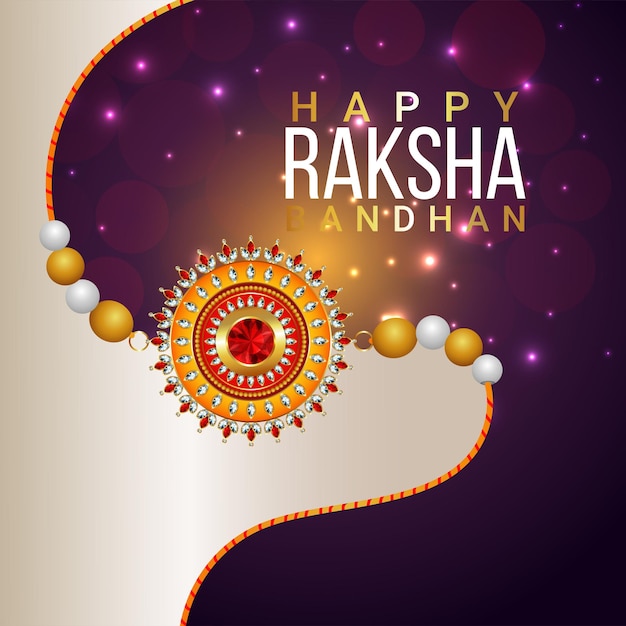 Happy rakhsha bandhan indian traditional festival background