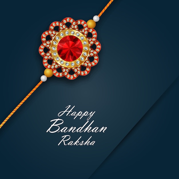 Happy raksha bandhan background with element