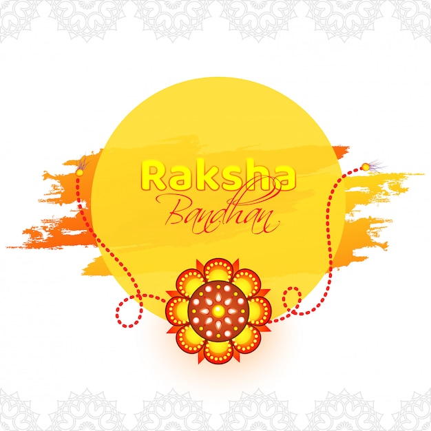 Happy raksha bandhanお祝いの背景。