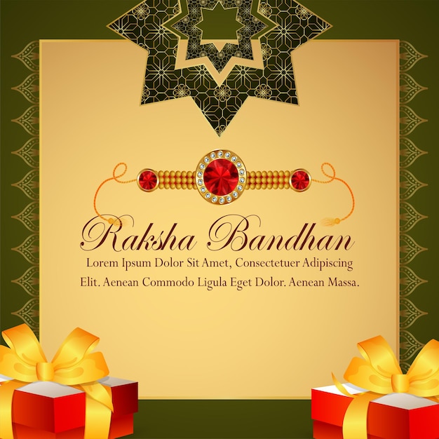 행복 Raksha Bandhan 축 하 배경