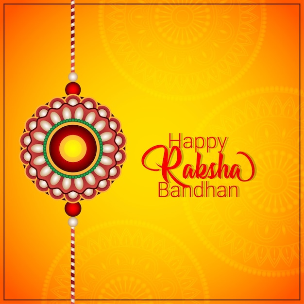 Vector happy raksha bandhan celebration background