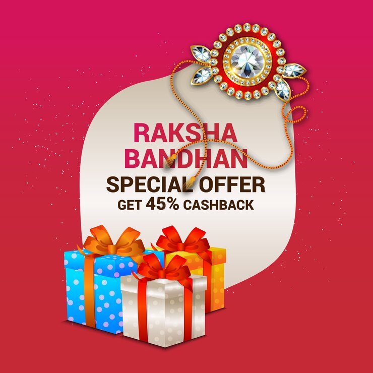 वेक्टर happy raksha bandhan celebration concept 