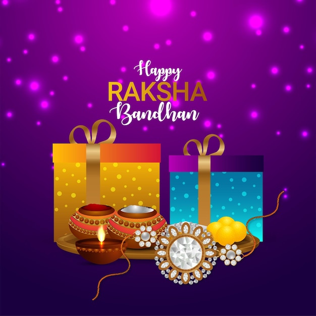 Felice concetto di design raksha bandhan