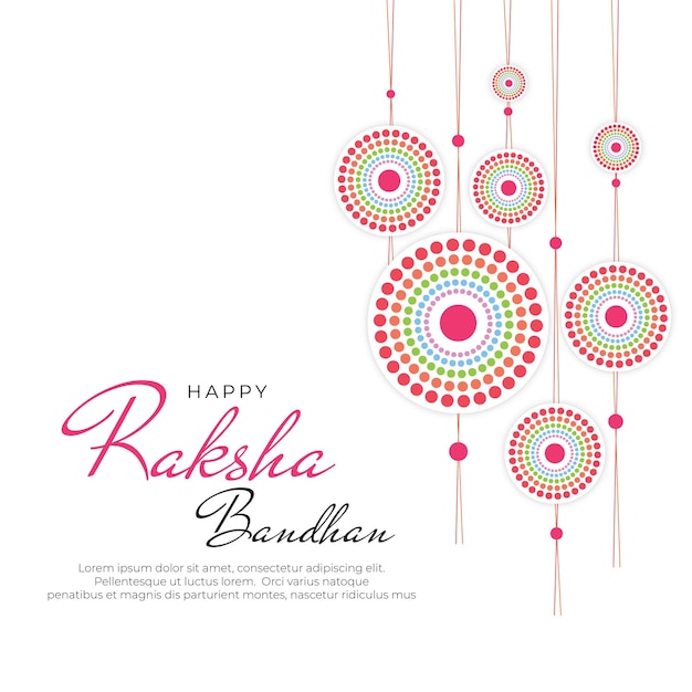 Vector happy raksha bandhan festival background