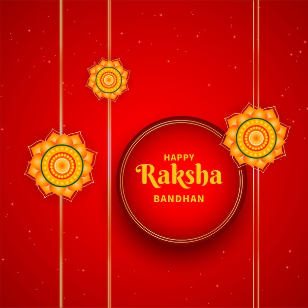 Happy Raksha bandhan festival beautiful banner free template