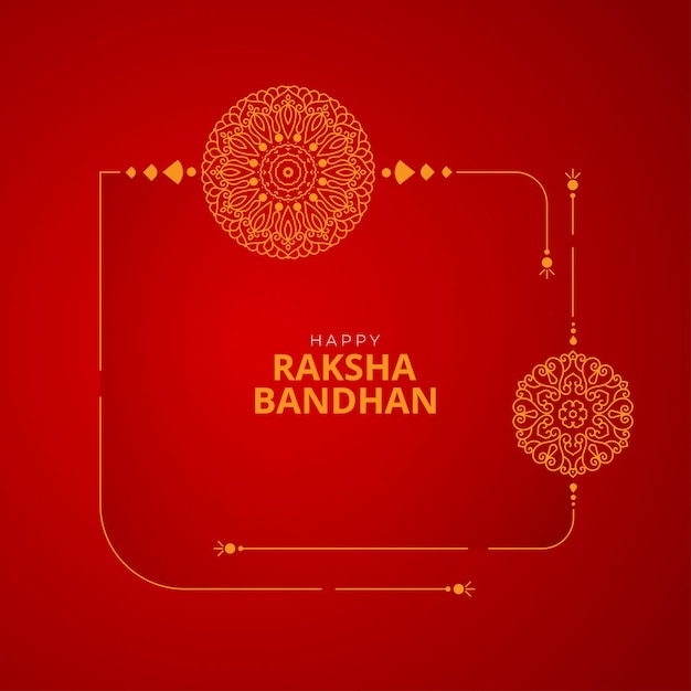 Happy Raksha Bandhan Festival Card Background Design