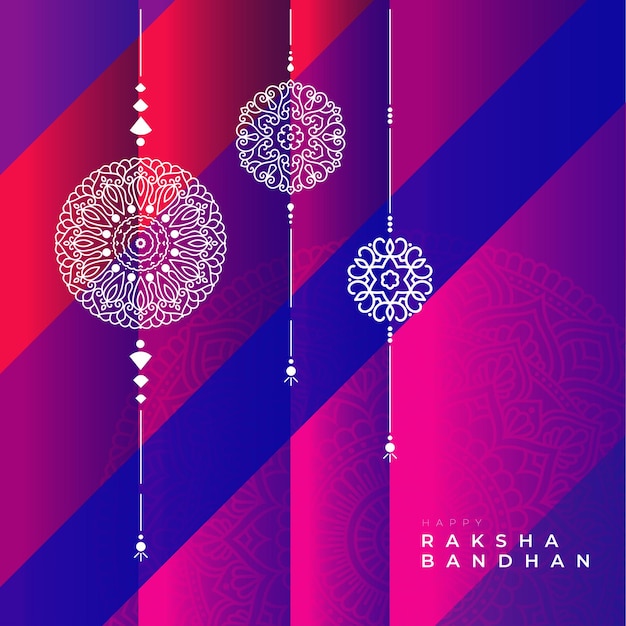 Happy Raksha Bandhan Festival Card Background Design