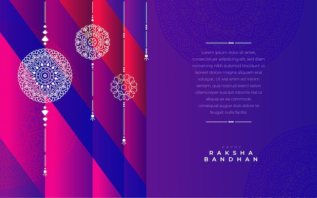 Felice raksha bandhan festival card background design