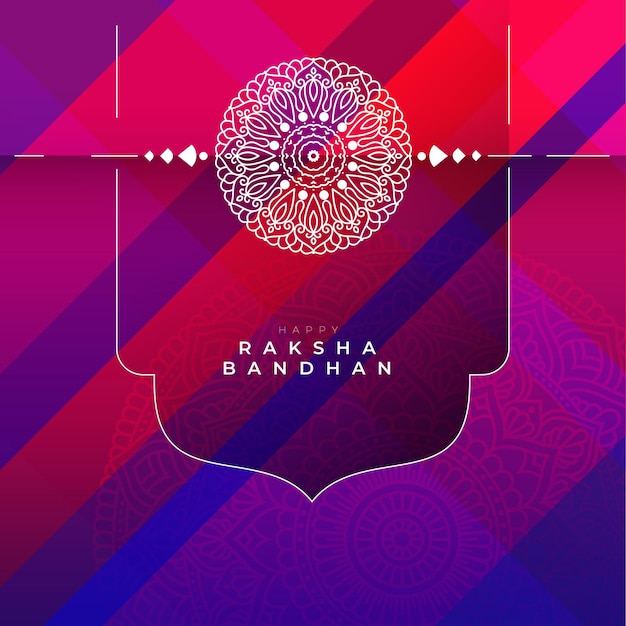 Happy raksha bandhan festival card background design