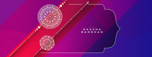 Happy Raksha Bandhan Festival Card Background Design
