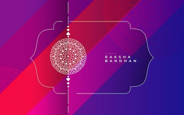 Шаблон дизайна карты празднования фестиваля Happy Raksha Bandhan Festival