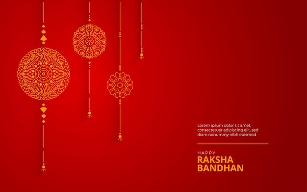 Vector happy raksha bandhan greeting background design template