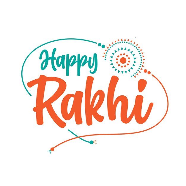 Happy Raksha Bandhan Greeting Background Design Template