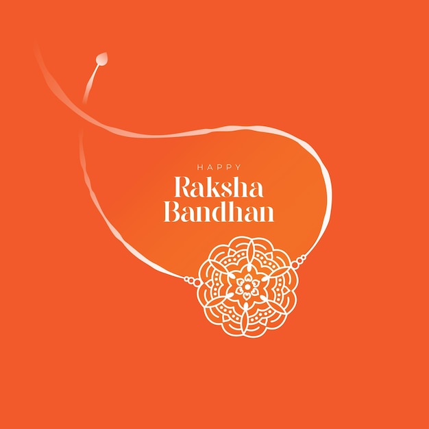 Happy Raksha Bandhan Greeting Background Design Template