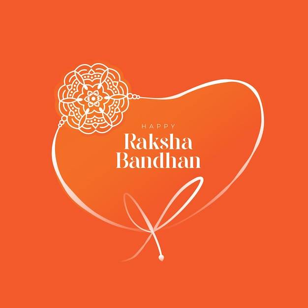 해피 Raksha Bandhan 인사말 배경 디자인 서식 파일