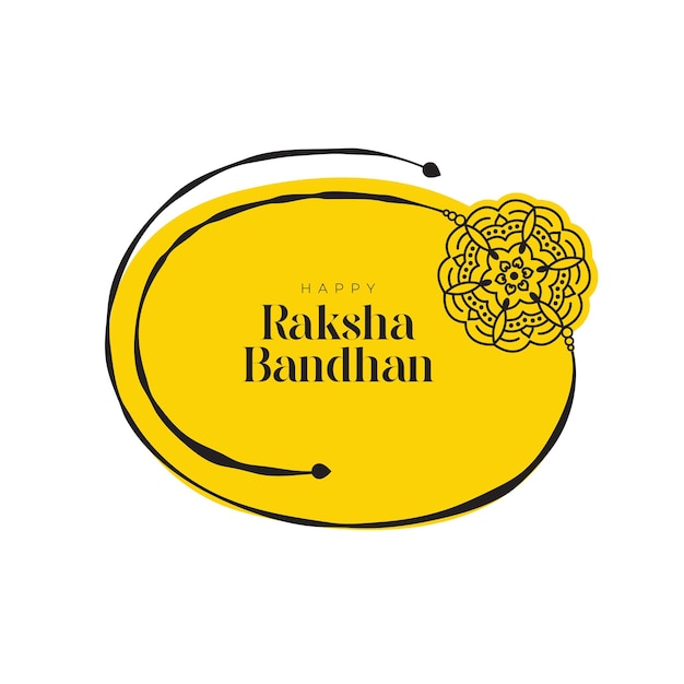 Happy Raksha Bandhan Greeting Background Design Template