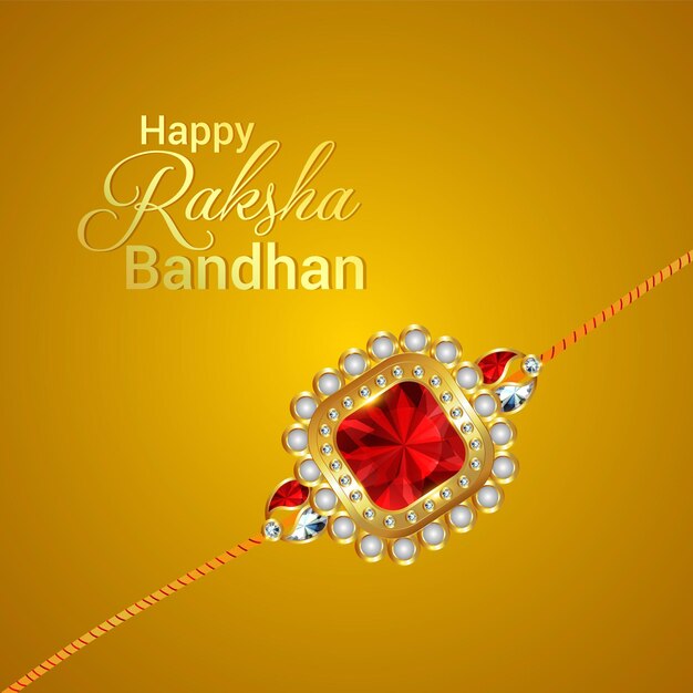 幸せなラクシャ バンダン インド フェスティバルのお祝いの背景