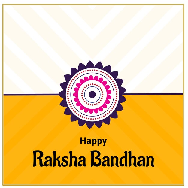 Vector happy raksha bandhan indian hindu festival celebration vector illustrations with creative background