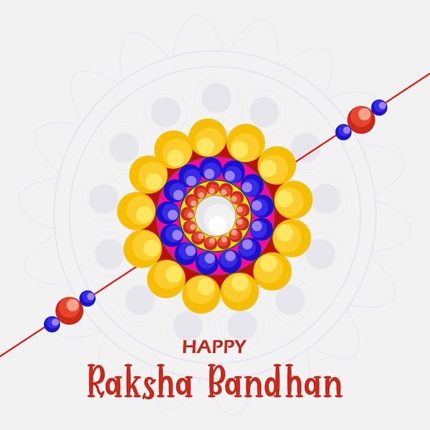 Vettore happy raksha bandhan illustrazione vettoriale disegno a mano design creativo