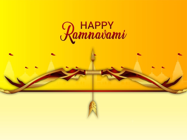 Happy ram navami celebration festival background