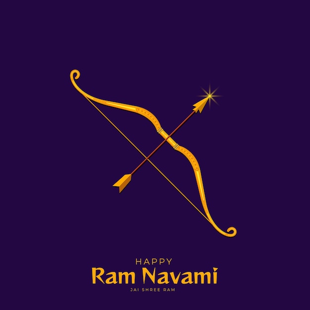 Vector happy ram navami festival of india social media post