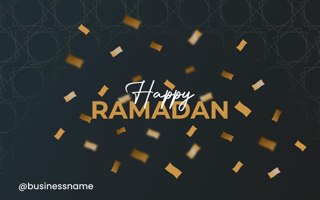 Happy ramadan banner design