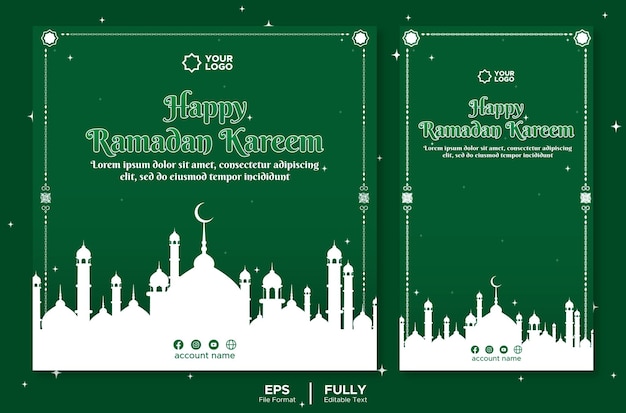 Happy Ramadan Kareem Social Media Template