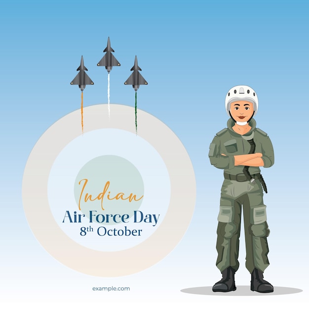 Vector happy republic day india concept with vector illustration of fighter jets and indian flag colors wi