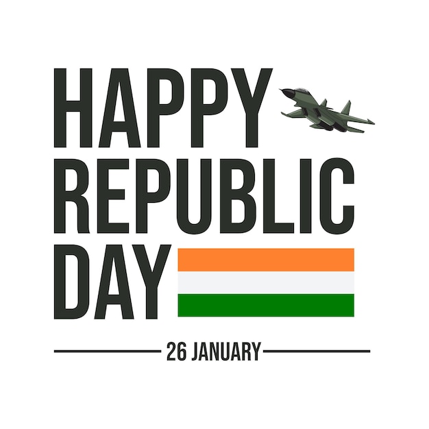 Happy republic day of india