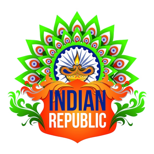 Happy Republic Day Indian Festival Background