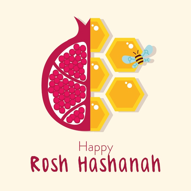 Celebrazione felice di rosh hashanah con