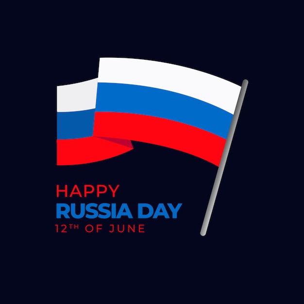 Vector happy russia day