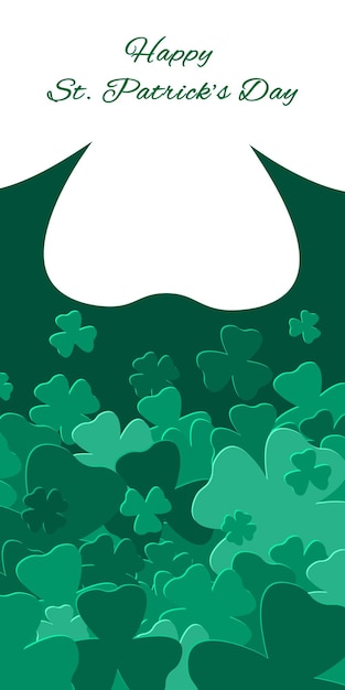 Vector happy saint patrick's day achtergrond.