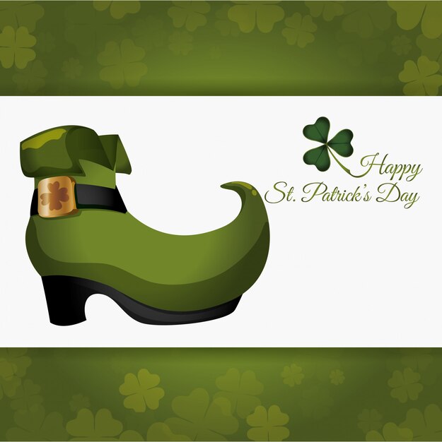 Vector happy saint patricks dag ontwerp