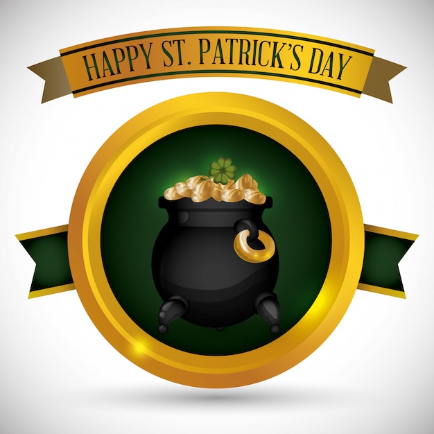 Happy Saint Patricks day design 