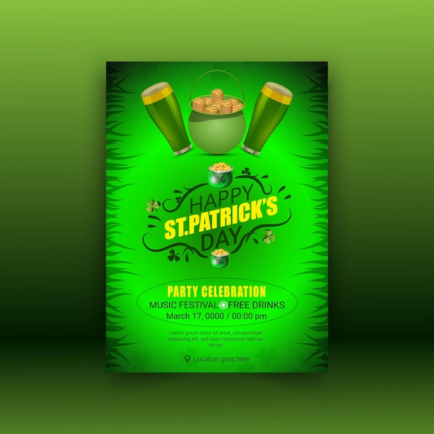 Happy Saint Patricks Day Template Design