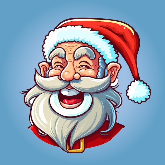 Happy santa cartoon vector illustration