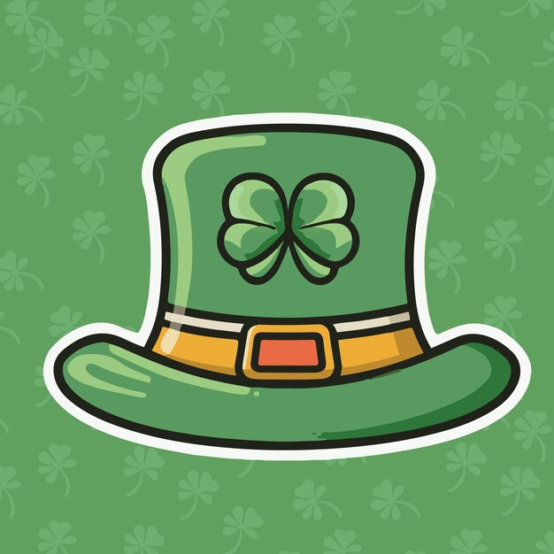 happy shamrock vector had and beer design