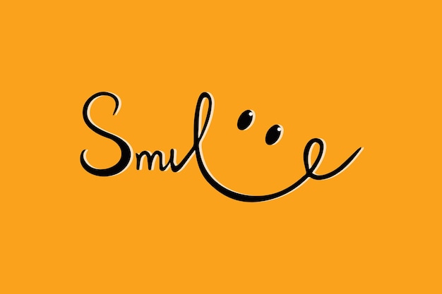 Happy smile banner template design